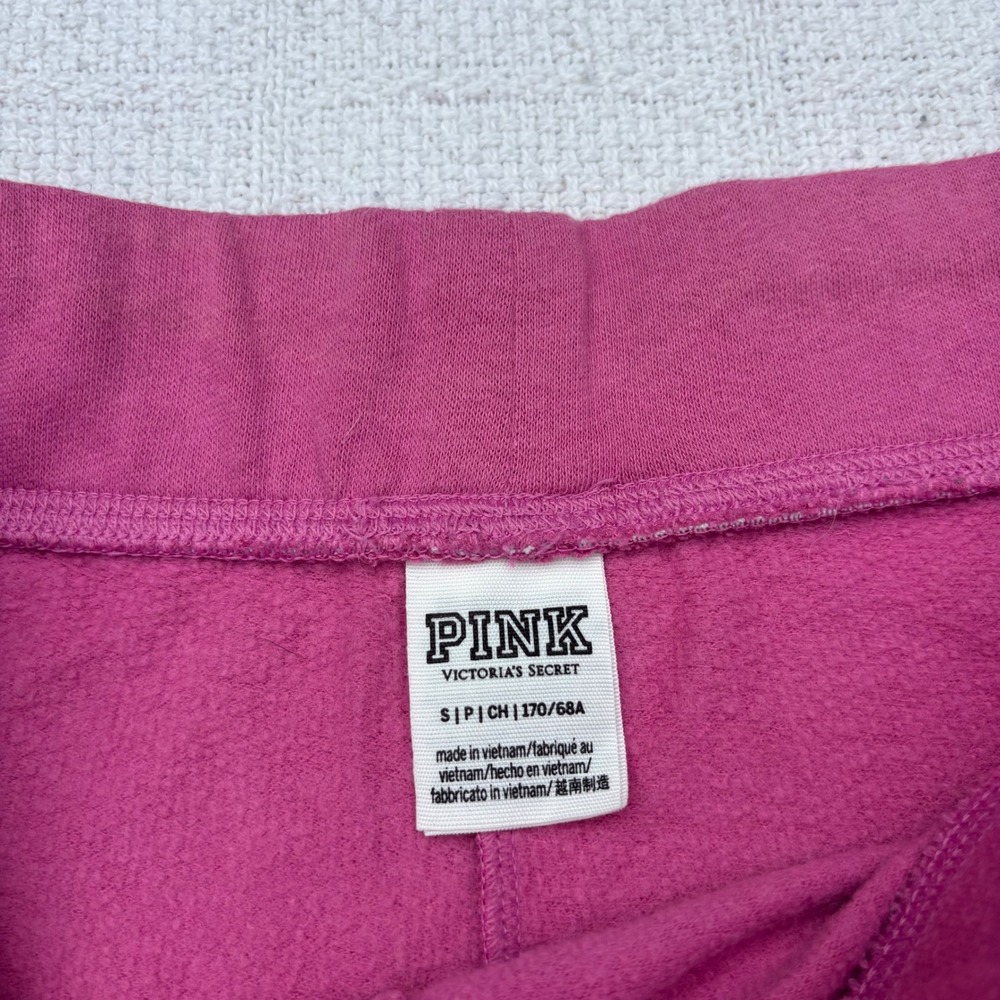 Women's Small VS PINK Pink Nation Low Rise Booty Sweat Shorts Y2K Style - Picture 4 of 7